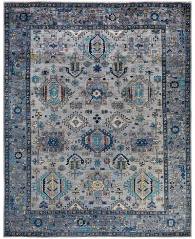 Adorn Hand Woven Rugs Serapi M0103-216 8'x9'11" Area Rug In Gray