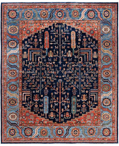 Adorn Hand Woven Rugs Serapi M0103-217 8'3"x9'10" Area Rug In Blue