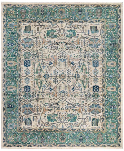Adorn Hand Woven Rugs Serapi M0103-218 8'2"x9'10" Area Rug In White
