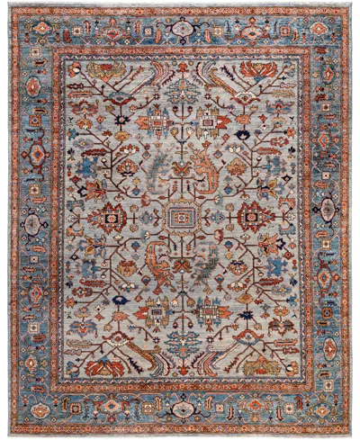 Adorn Hand Woven Rugs Serapi M0103-221 8'x9'11" Area Rug In Gray