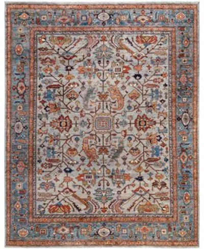 Adorn Hand Woven Rugs Serapi M0103 221 Rug Collection In Gray