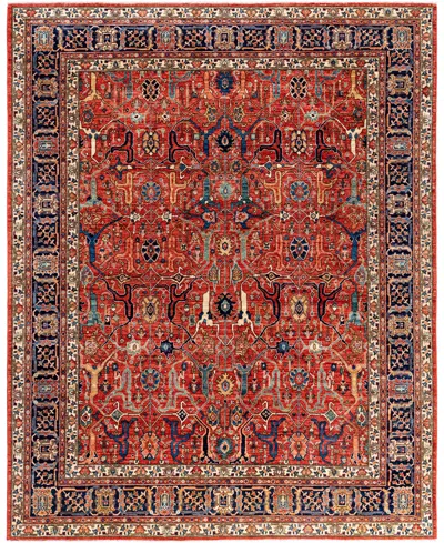 Adorn Hand Woven Rugs Serapi M0103-222 7'10"x9'10" Area Rug In Red