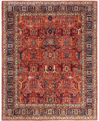 Adorn Hand Woven Rugs Serapi M0103 222 Rug Collection In Red