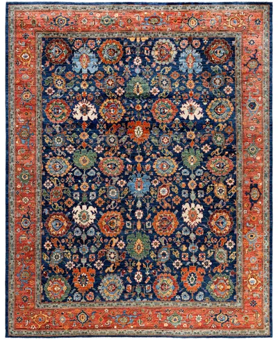Adorn Hand Woven Rugs Serapi M0103-224 8'2"x10'1" Area Rug In Blue