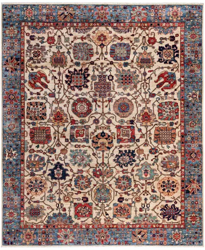 Adorn Hand Woven Rugs Serapi M0103-226 8'1"x9'11" Area Rug In White