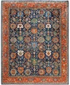 Adorn Hand Woven Rugs Serapi M0103 227 Rug Collection In Blue
