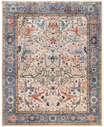 Adorn Hand Woven Rugs Serapi M0103-234 8'2"x10' Area Rug In White