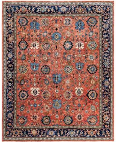 Adorn Hand Woven Rugs Serapi M0103 235 Rug Collection In Red