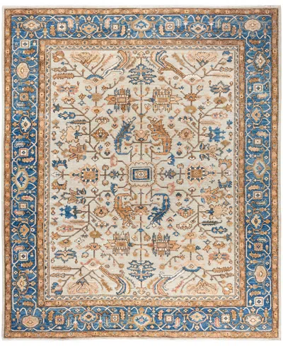 Adorn Hand Woven Rugs Serapi M0103-237 8'1"x9'9" Area Rug In White