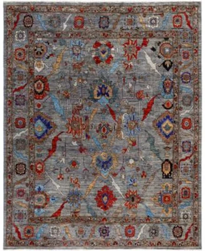 Adorn Hand Woven Rugs Serapi M0103 239 Rug Collection In Gray