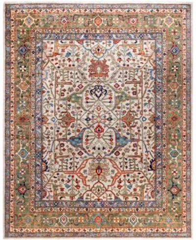 Adorn Hand Woven Rugs Serapi M0103 242 Rug Collection In Gray