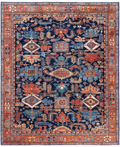 Adorn Hand Woven Rugs Serapi M0103-243 8'x9'10" Area Rug In Blue