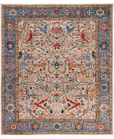 Adorn Hand Woven Rugs Serapi M0103-244 8'3"x9'9" Area Rug In Gray