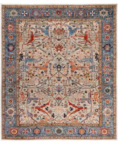 Adorn Hand Woven Rugs Serapi M0103 244 Rug Collection In Gray