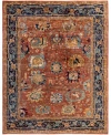 Adorn Hand Woven Rugs Serapi M0103 246 Rug Collection In Orange