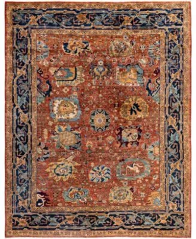 Adorn Hand Woven Rugs Serapi M0103 246 Rug Collection In Orange