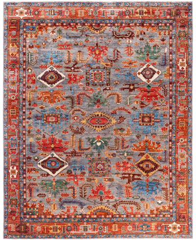 Adorn Hand Woven Rugs Serapi M0103-248 7'10"x9'10" Area Rug In Gray