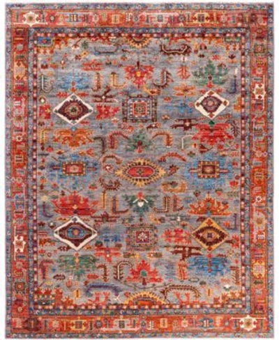 Adorn Hand Woven Rugs Serapi M0103 248 Rug Collection In Gray