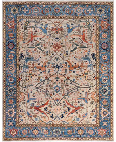 Adorn Hand Woven Rugs Serapi M0103-249 7'10"x9'9" Area Rug In Gray
