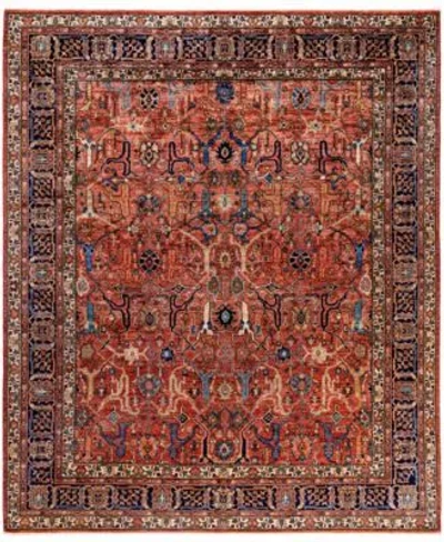 Adorn Hand Woven Rugs Serapi M0103 250 Rug Collection In Red