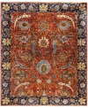 Adorn Hand Woven Rugs Serapi M0103 256 Rug Collection In Orange