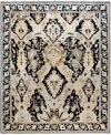 Adorn Hand Woven Rugs Serapi M0103 258 Rug Collection In Black