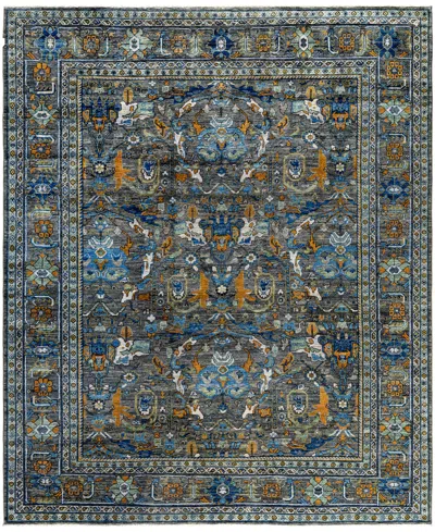 Adorn Hand Woven Rugs Serapi M0103-262 7'11"x9'9" Area Rug In Green