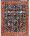 Adorn Hand Woven Rugs Serapi M0103-263 8'1"x10'3" Area Rug In Blue