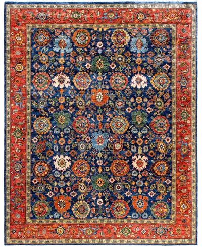 Adorn Hand Woven Rugs Serapi M0103-263 8'1"x10'3" Area Rug In Blue