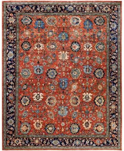 Adorn Hand Woven Rugs Serapi M0103 265 Rug Collection In Orange