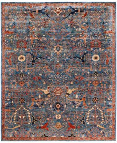 Adorn Hand Woven Rugs Serapi M0103 267 Rug Collection In Blue