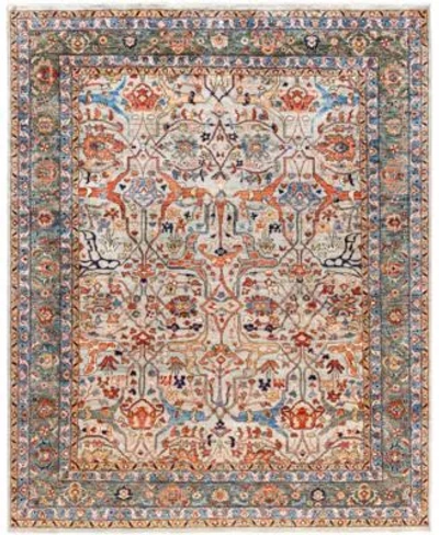 Adorn Hand Woven Rugs Serapi M0103 268 Rug Collection In Gray