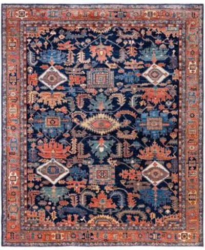 Adorn Hand Woven Rugs Serapi M0103 269 Rug Collection In Blue