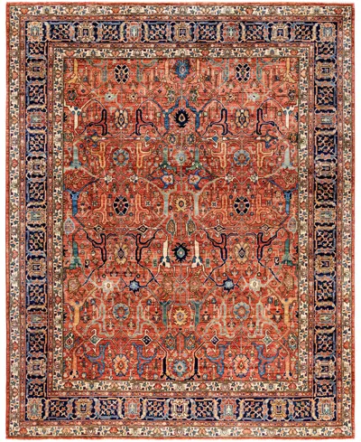 Adorn Hand Woven Rugs Serapi M0103-271 7'10"x9'9" Area Rug In Red