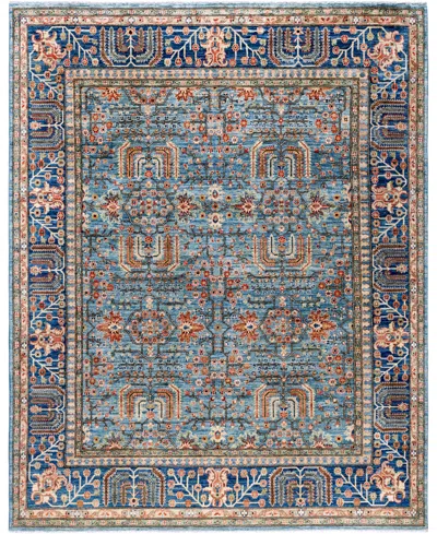 Adorn Hand Woven Rugs Serapi M0103-275 8'x9'10" Area Rug In Blue