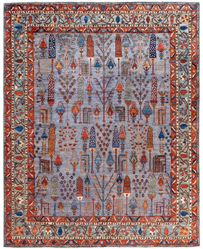 Adorn Hand Woven Rugs Serapi M0103-277 8'1"x10'1" Area Rug In Gray