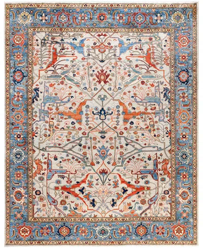 Adorn Hand Woven Rugs Serapi M0103-283 7'10"x9'11" Area Rug In White