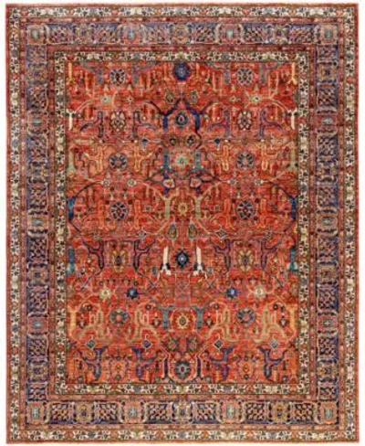 Adorn Hand Woven Rugs Serapi M0103 286 Rug Collection In Red