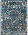 Adorn Hand Woven Rugs Serapi M0103 288 Rug Collection In Blue