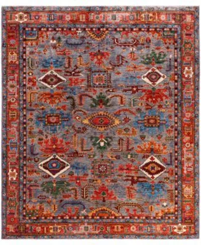 Adorn Hand Woven Rugs Serapi M0103 289 Rug Collection In Gray