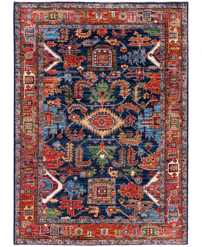 Adorn Hand Woven Rugs Serapi M0103-292 4'1"x5'9" Area Rug In Blue