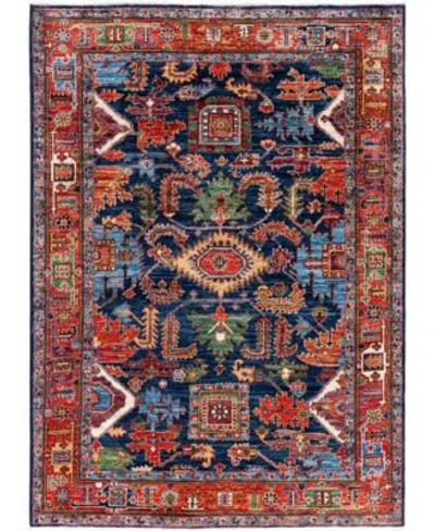 Adorn Hand Woven Rugs Serapi M0103 292 Rug Collection In Blue