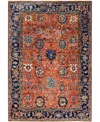 Adorn Hand Woven Rugs Serapi M0103-293 4'3"x6'2" Area Rug In Orange
