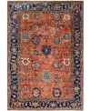 Adorn Hand Woven Rugs Serapi M0103 293 Rug Collection In Orange