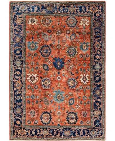 Adorn Hand Woven Rugs Serapi M0103 293 Rug Collection In Orange