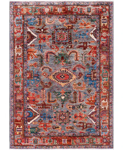 Adorn Hand Woven Rugs Serapi M0103-295 4'2"x5'11" Area Rug In Gray