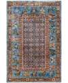 Adorn Hand Woven Rugs Serapi M0103-296 4'x5'11" Area Rug In Blue