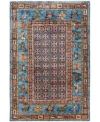 Adorn Hand Woven Rugs Serapi M0103 296 Rug Collection In Blue