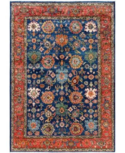 Adorn Hand Woven Rugs Serapi M0103 297 Rug Collection In Blue