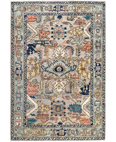 Adorn Hand Woven Rugs Serapi M0103-298 4'1"x5'11" Area Rug In Gray